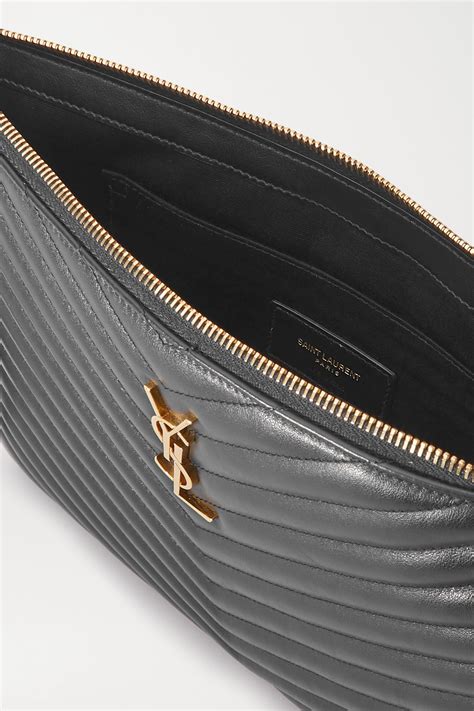 saint laurent monogram leather pouch.